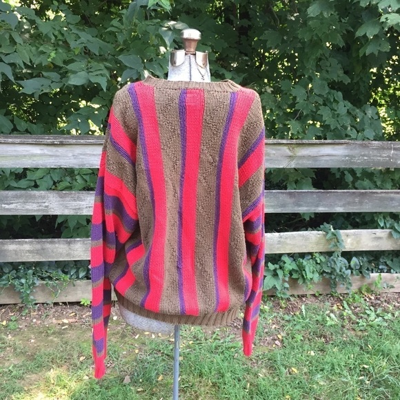 Tommy Hilfiger Striped Handknitted Sweater Men’s Large - Picture 5 of 7